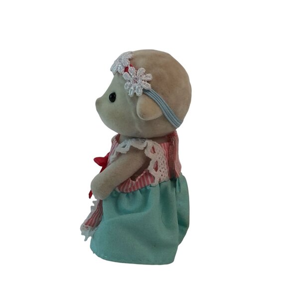 Sylvanian Families Calico Critters Popcorn Delivery Trike Lamb Figure Bicyle - Picture 3 of 14